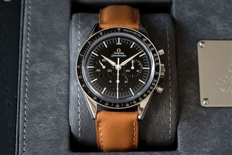 omega watch strap leather|omega watches leather strap men's.